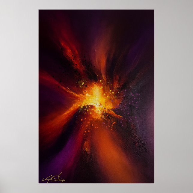 Poster O Forno Interior Abstrato (Frente)