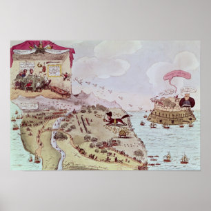 Pôster O Fox e o ganso; ou ósseo quebrou frouxamente