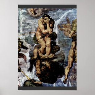 Pôster O fresco do dia do julgamento final na parede do