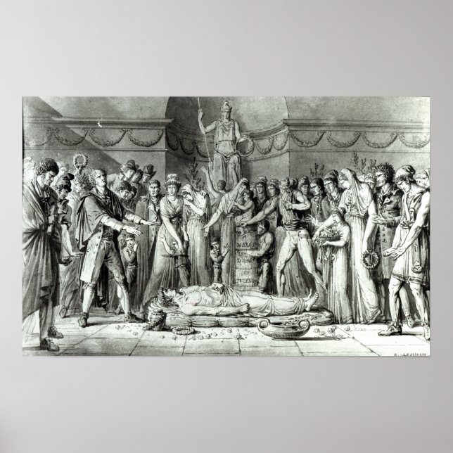 Pôster O Funeral de Jean Paul Marat (Frente)