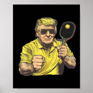 Poster O Funny Pickleball Aloja Gráficos Pickleball