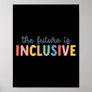Poster O Futuro É A Sensibilização Inclusiva Para O Autis