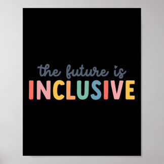 Poster O Futuro É A Sensibilização Inclusiva Para O Autis