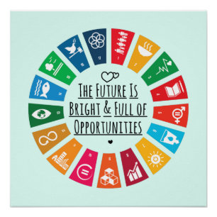 Pôster O Futuro É Brilhante E Cheio De Oportunidades