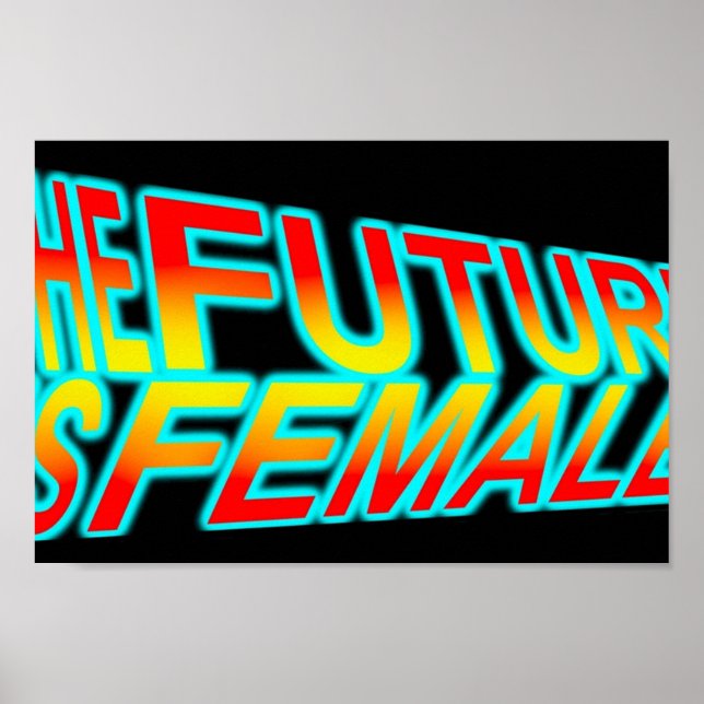Poster O futuro é feminino (Frente)