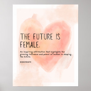 Poster O Futuro É Feminino - Declaração Feminista Negativ