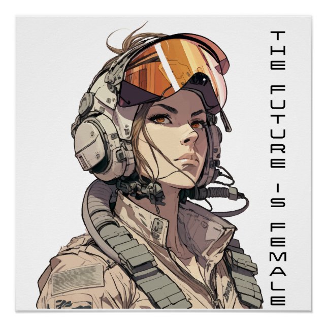 Pôster O futuro é feminino, direitos iguais, Arte Feminis (Frente)