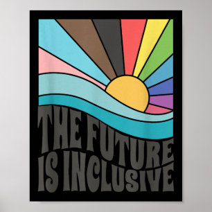 Poster O Futuro É Inclusivo Lgbt Direitos Gay Orgulho _1