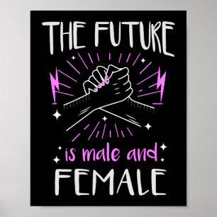 Poster O Futuro É O Empoderamento Feminista E Masculino