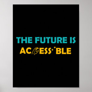 Poster O Futuro Está Acessível, Braille - Sinal Americano