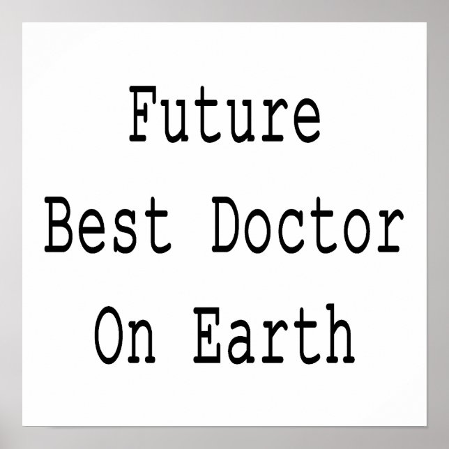 Poster O Futuro Melhor Médico Da Terra (Frente)
