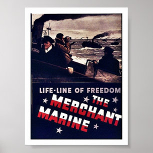 Pôster O fuzileiro naval mercante
