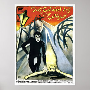 Poster O Gabinete do Dr. Caligari 1920 Restaurado