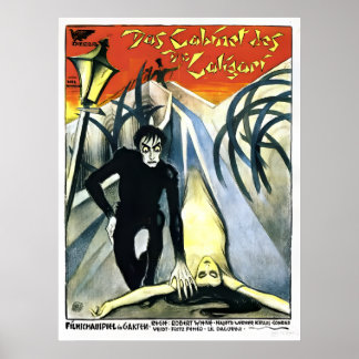 Poster O Gabinete do Dr. Caligari 1920 Restaurado