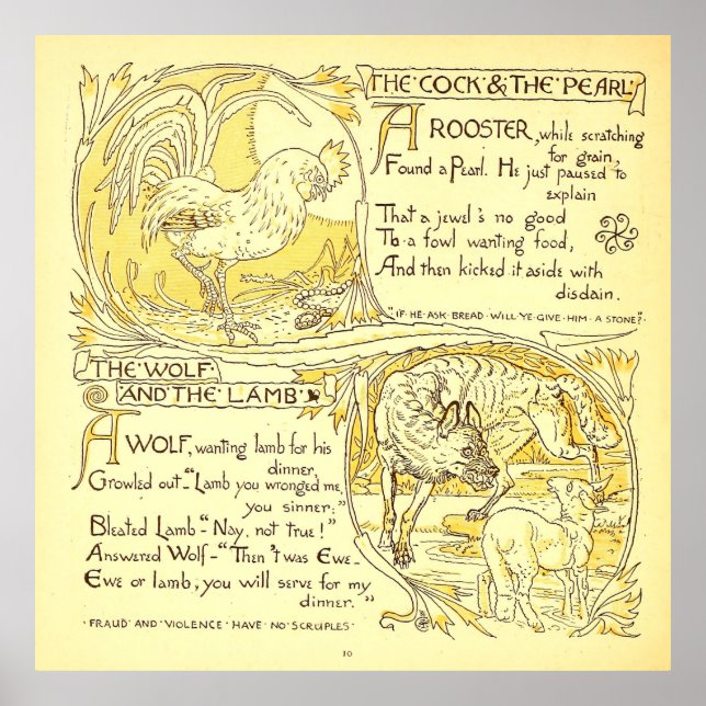 Poster O Galo e a Pérola - O Lobo e a Lamb (Frente)