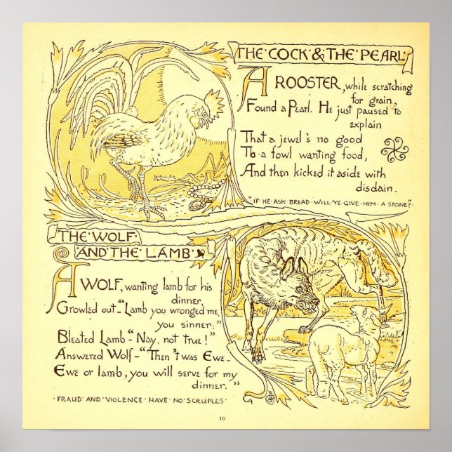 Poster O Galo e a Pérola - O Lobo e a Lamb (Frente)