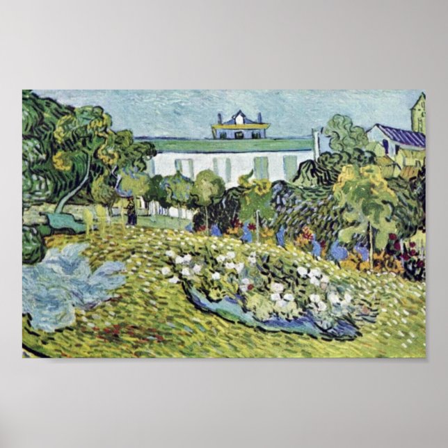 Poster O Garden Daubigny De Vincent Van Gogh (Frente)