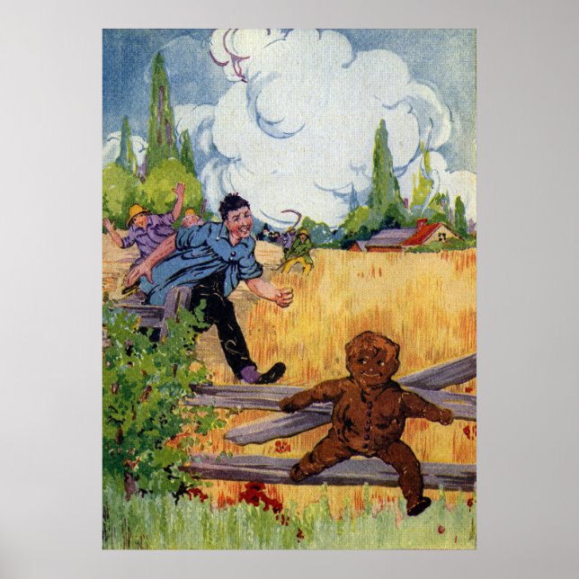 Pôster O Garoto Gingerpão Escapa (Frente)