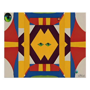 Pôster O Gato - Abstrato Ken Gage