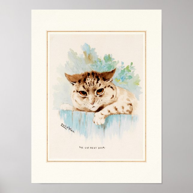Poster O gato ao lado de Louis Wain (Frente)
