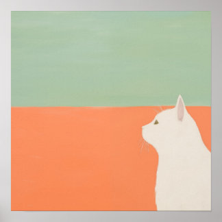 Poster O Gato Branco