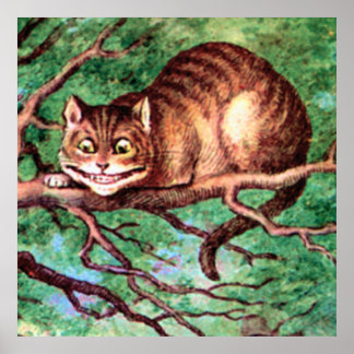 Pôster O Gato Cheshire de Alice no País das Maravilhas