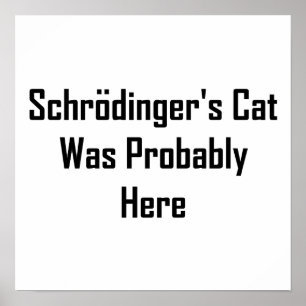 Pôster O gato de Schrodinger era provavelmente aqui
