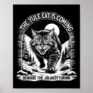 Poster O Gato de Yule Está Chegando Cuidado Jolakotturinn
