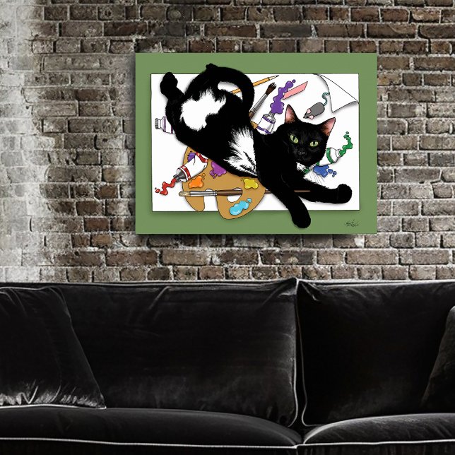 Pôster O Gato do Artista (Criador carregado)