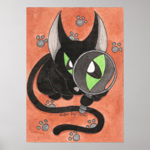 Pôster O gato do ônix 'algo é Afoot