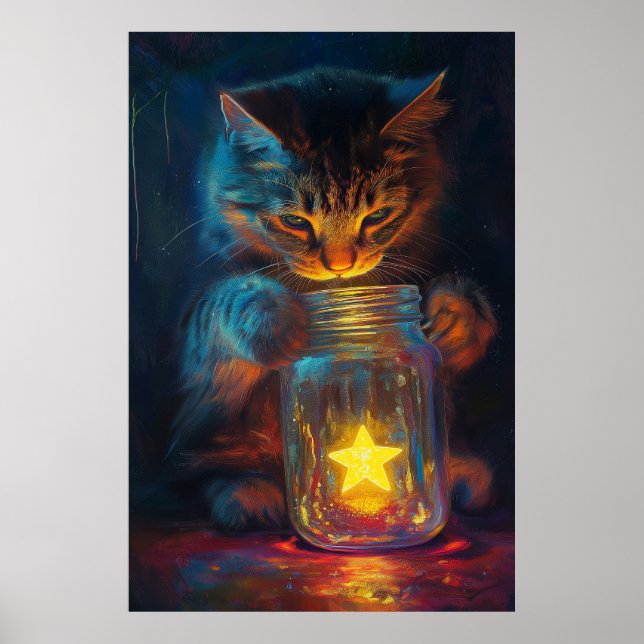 Poster O Gato e o Sonho da Estrela A Esperando ser Livre (Frente)