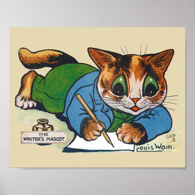 Poster O Gato Mascot do Escritor, Louis Wain (Frente)