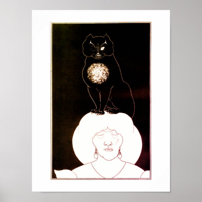 Poster O Gato Negro, Aubrey Beardsley (Frente)