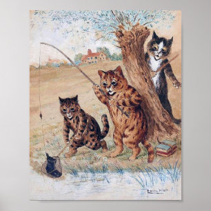 Poster O Gato Pegou as Botas, Louis Wain