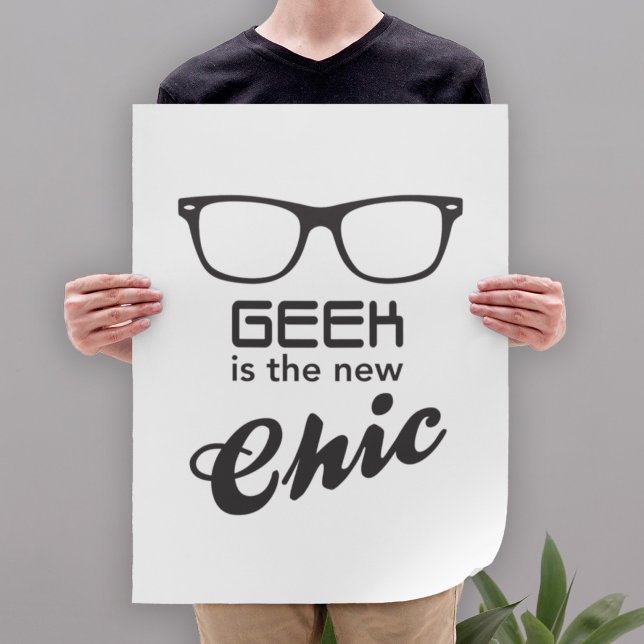 Pôster O geek É O Novo Chic (Criador carregado)