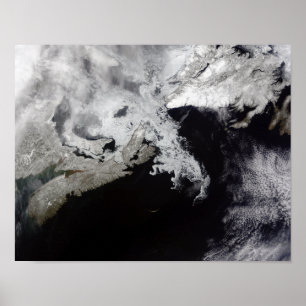 Pôster O gelo marinho enche o Golfo de Rua Lawrence