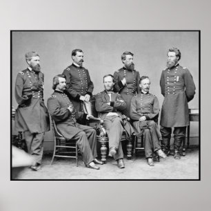 Pôster O general Sherman e seu provê de pessoal -- Beira