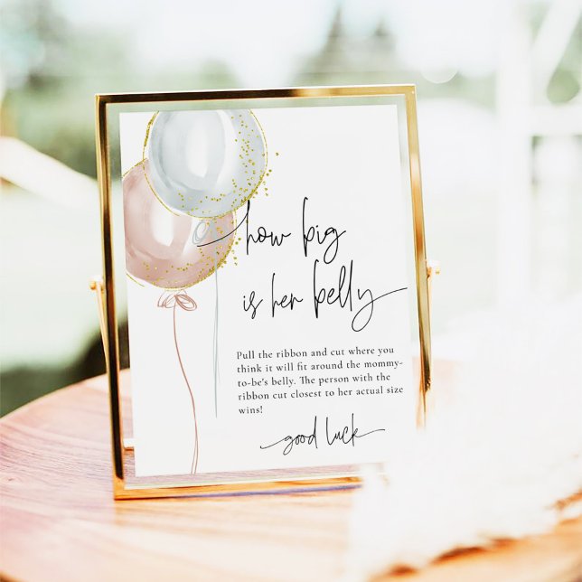 Poster O Gênero Revela O Tamanho Do Jogo Do Bebê Dela (Criador carregado)