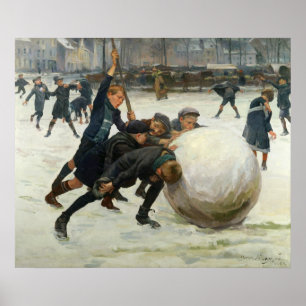 Poster O Giantest Snowball, 1903