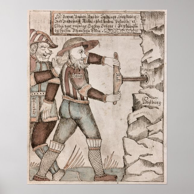 Poster O gigante Baugi, persuadido por Odin (Frente)