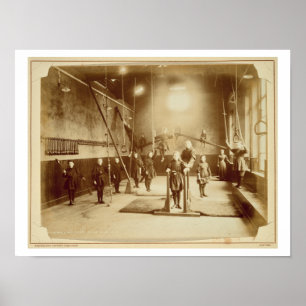 Pôster O ginásio da menina na instituição surda e muda