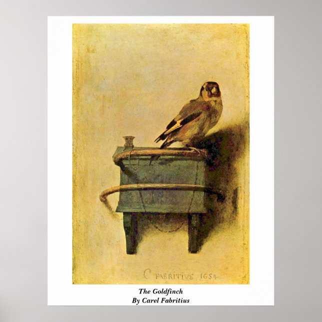 Pôster O Goldfinch. Por Carel Fabritius (Frente)