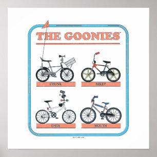 Poster O Gráfico de Bicicletas das Goonies