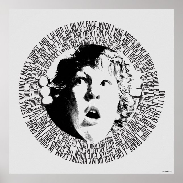 Poster O Gráfico de Confissão de Partes das Goonies (Frente)