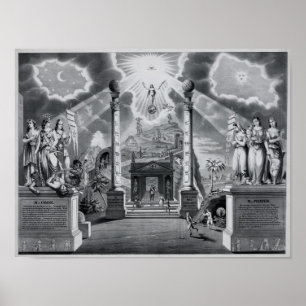Poster O Gráfico Masônico (B&W)