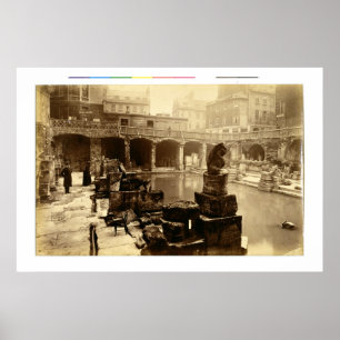 Pôster O grande banho romano, banho (foto de b/w)