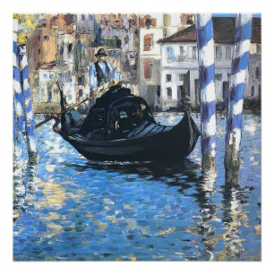 Pôster O grande canal de Venice Edouard Manet