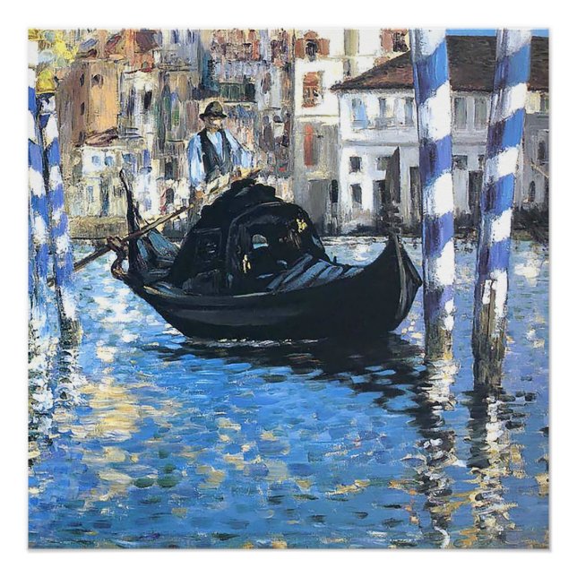 Pôster O grande canal de Venice Edouard Manet (Frente)