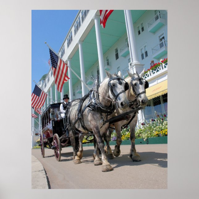 Poster O Grande Hotel - Ilha Mackinac, Michigan (Frente)