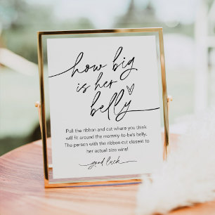 Poster O Grande Jogo Do Chá de fraldas Da Bela É Todo LEI